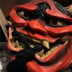 Source Unknown Fiery Demon Halloween Mask